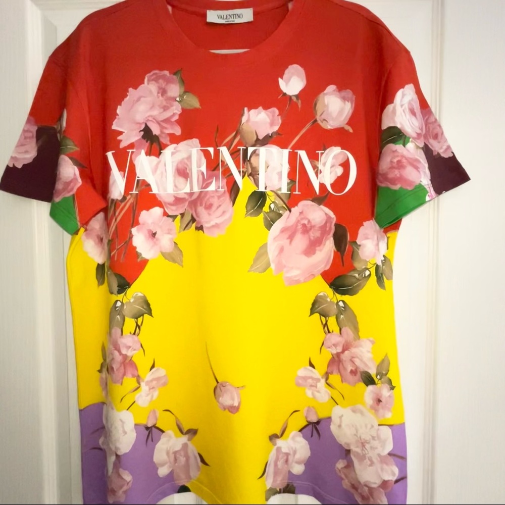 Valentino Floral Logo T-Shirt